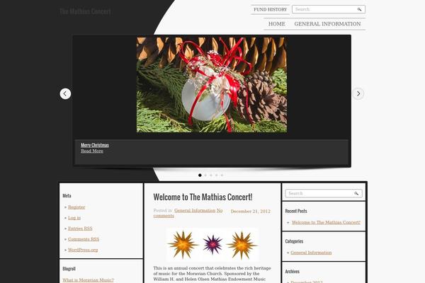 Musica theme site design template sample
