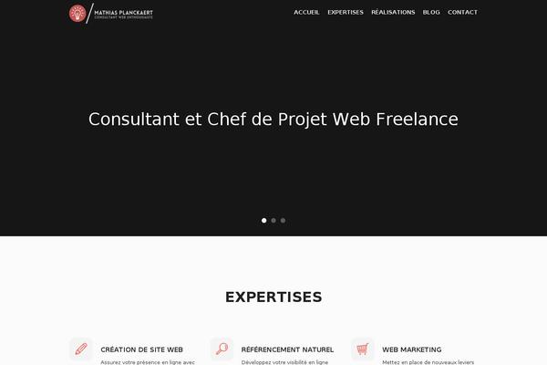 mathiasp.fr site used Mathiasp