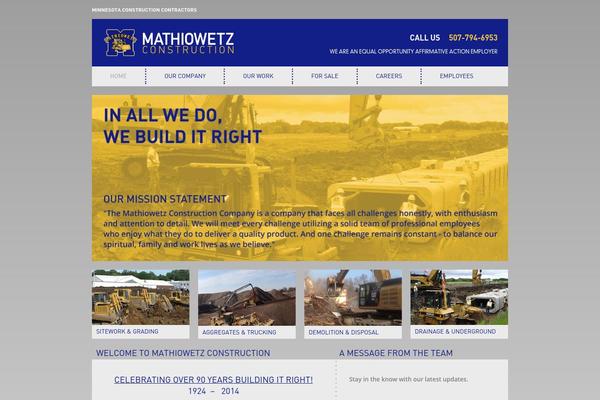 mathiowetzconst.com site used Mathiowetz