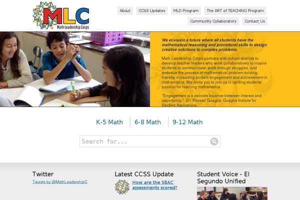 mathleadershipcorps.com site used Mlc2013