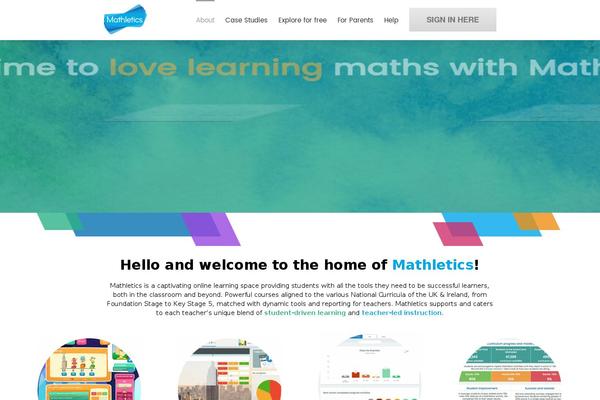 Mathletics theme site design template sample