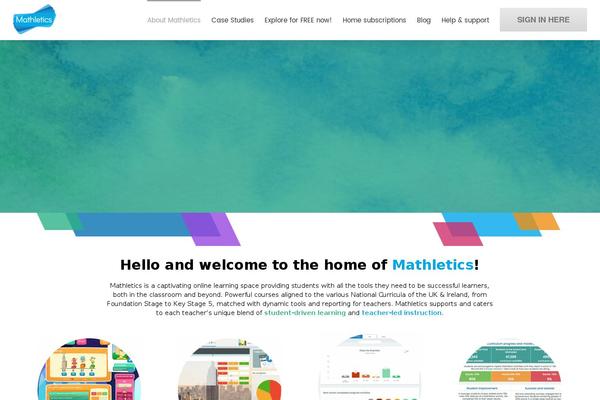 Mathletics theme site design template sample