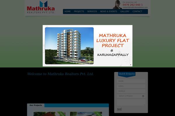 mathrukarealtors.com site used Mathruka