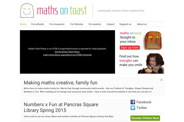 mathsontoast.org.uk site used Website3