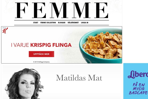 matildasmat.se site used Kvinnas