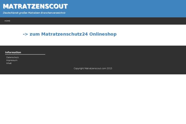 matratzenschutz24.de site used Spacious