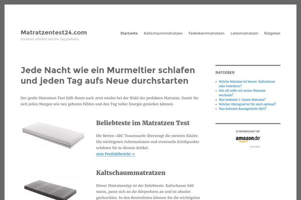 Twenty Sixteen theme site design template sample