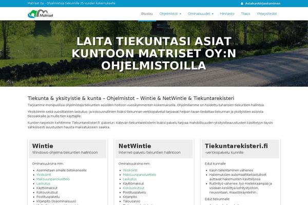 matriset.fi site used Matriset-theme-2016-05-11