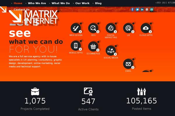 matrixinternet.ie site used Matrixinternet