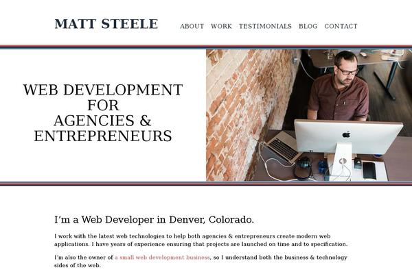 matt-steele.com site used Matt-steele-v7