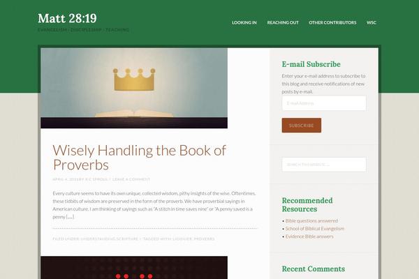 Going Green Pro theme site design template sample