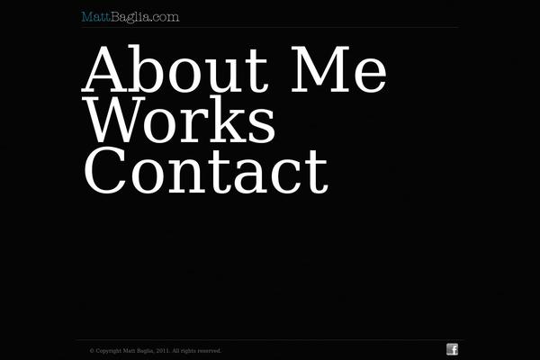 mattbaglia.com site used Personalportfolio