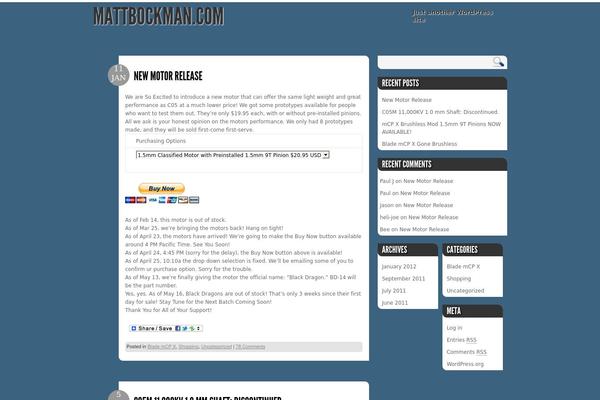 mattbockman.com site used Secluded