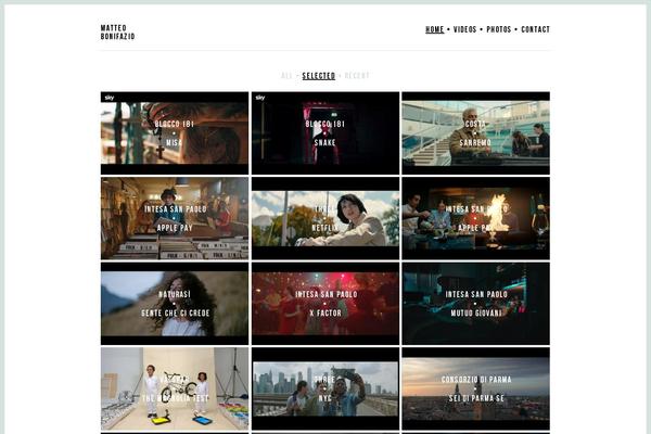 Bigbang theme site design template sample