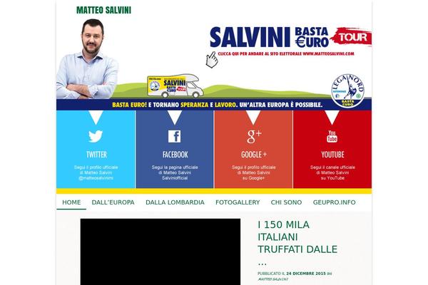 matteosalvini.eu site used Salvini
