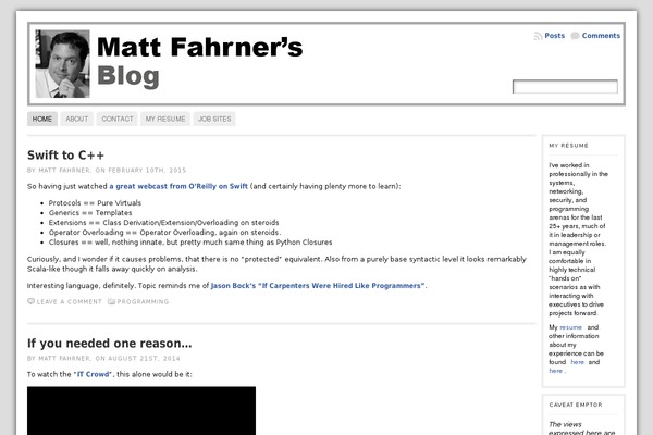 WordPress website example screenshot
