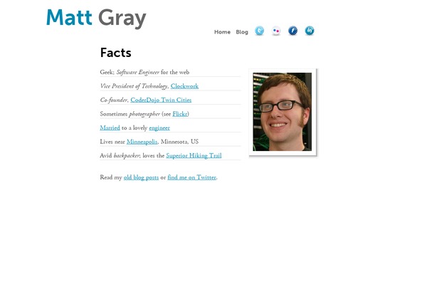 mattgray.org site used Mattgray
