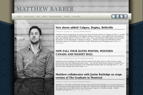 matthewbarber.com site used Matthewbarber