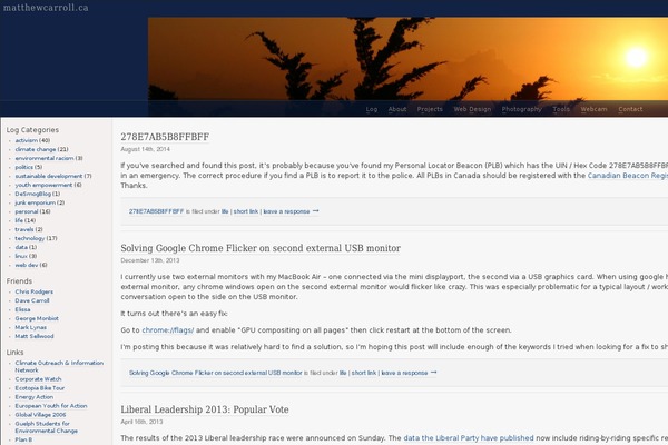 WordPress website example screenshot