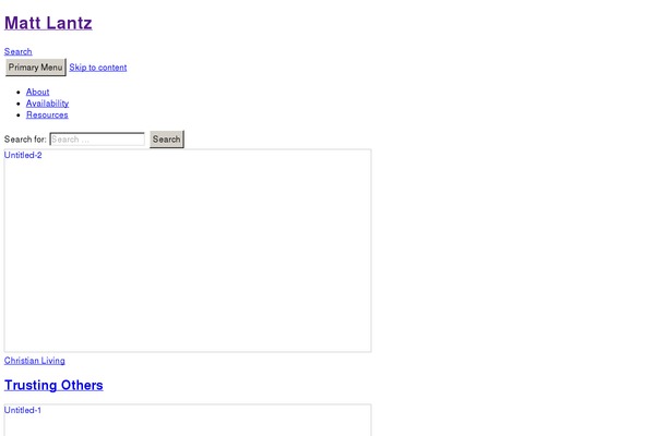WordPress website example screenshot