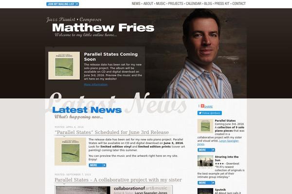 matthewfries.com site used Matthewfries