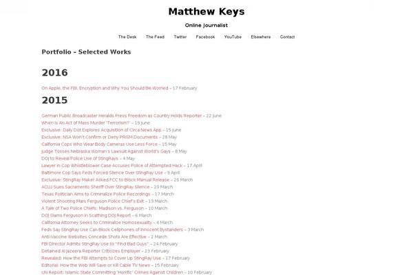 matthewkeys.net site used Less-master
