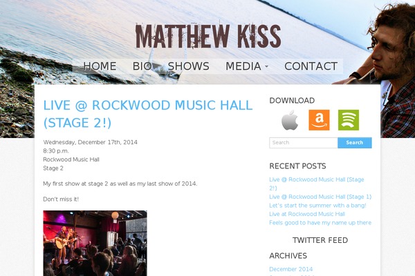 matthewkiss.com site used Matthew-kiss-reverie-master