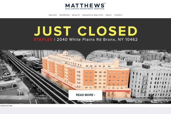 matthews.com site used Mrg