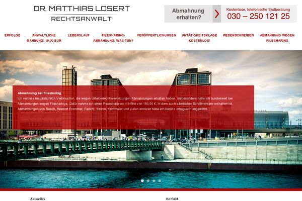 WordPress website example screenshot