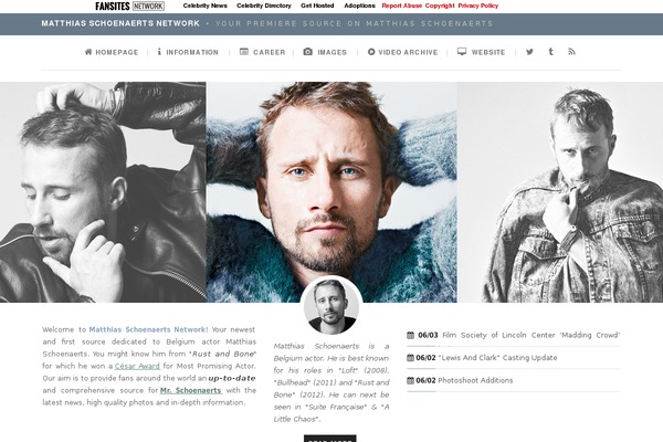 matthias-schoenaerts.com site used Layout01