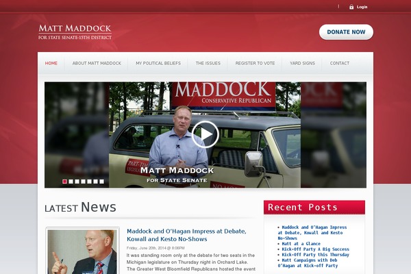 mattmaddock.com site used Candidate