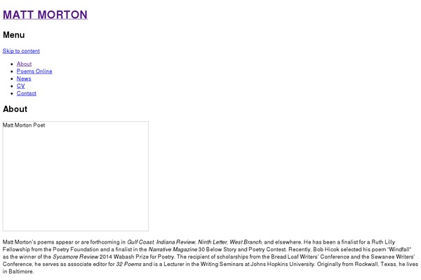 WordPress website example screenshot