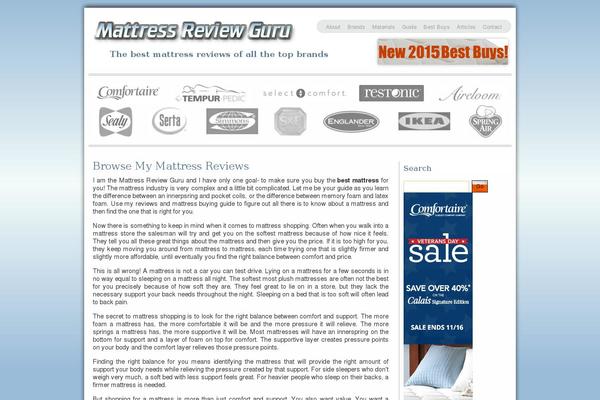 mattressreviewguru.com site used girl