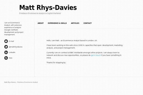 mattrhysdavies.com site used Focused-1