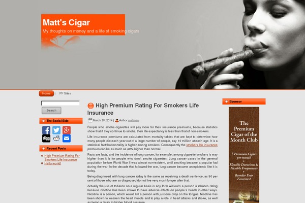 mattscigar.com site used Cigar