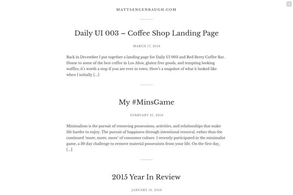 WordPress website example screenshot