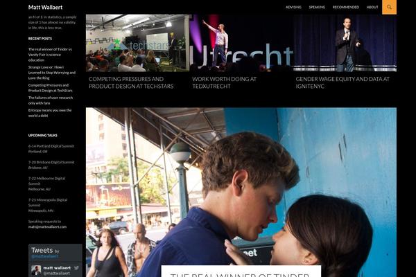 Twenty Fourteen theme site design template sample