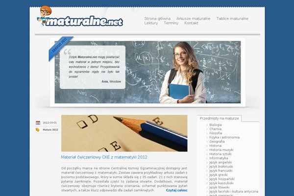 maturalne.net site used Maturalne