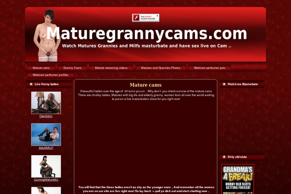 maturegrannycams.com site used Grannynew4