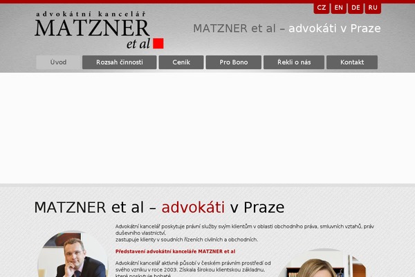 matzner.cz site used Matzner