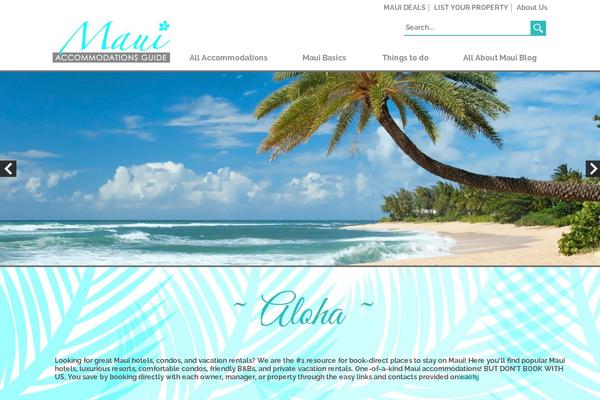 mauiaccommodations.com site used Maui