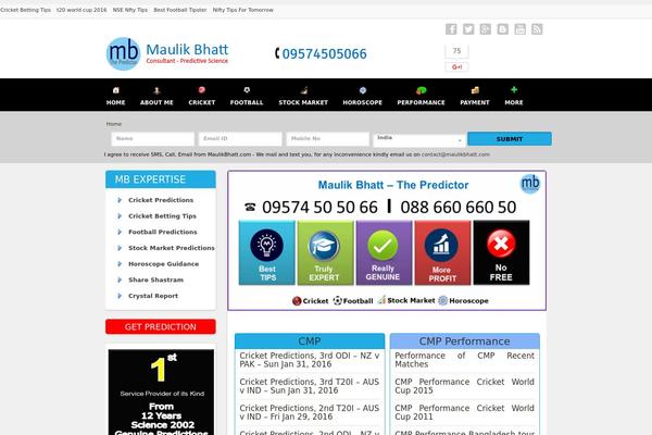 maulikbhatt.com site used Maulik-theme