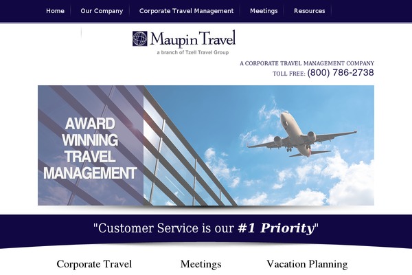 maupintravel.com site used Maupin-travel
