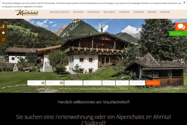 maurlechnhof.com site used Trend-media-onepage