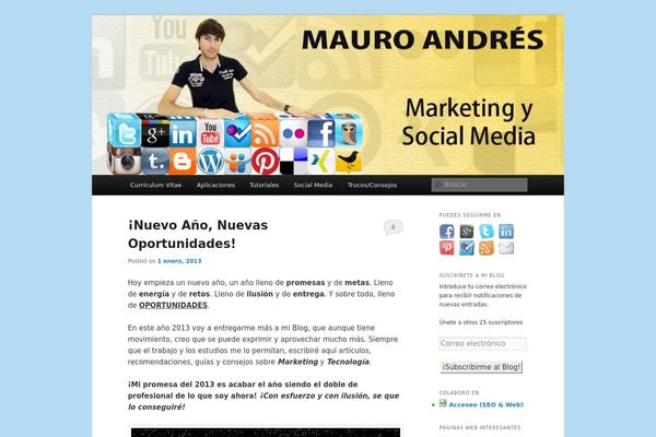 Twenty Eleven theme site design template sample