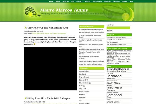mauromarcostennis.com site used Vertigo-electrified-3column