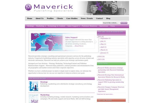 Maverick theme site design template sample