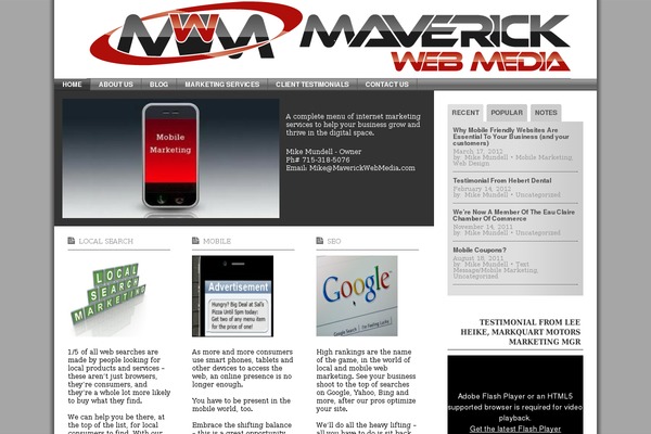 maverickwebmedia.com site used iCompany