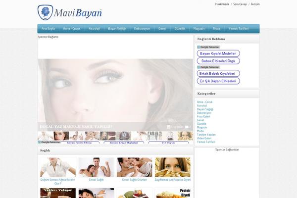 Mavi theme site design template sample
