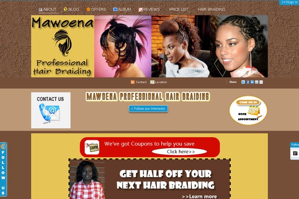 mawoenabraids.com site used Yaamo